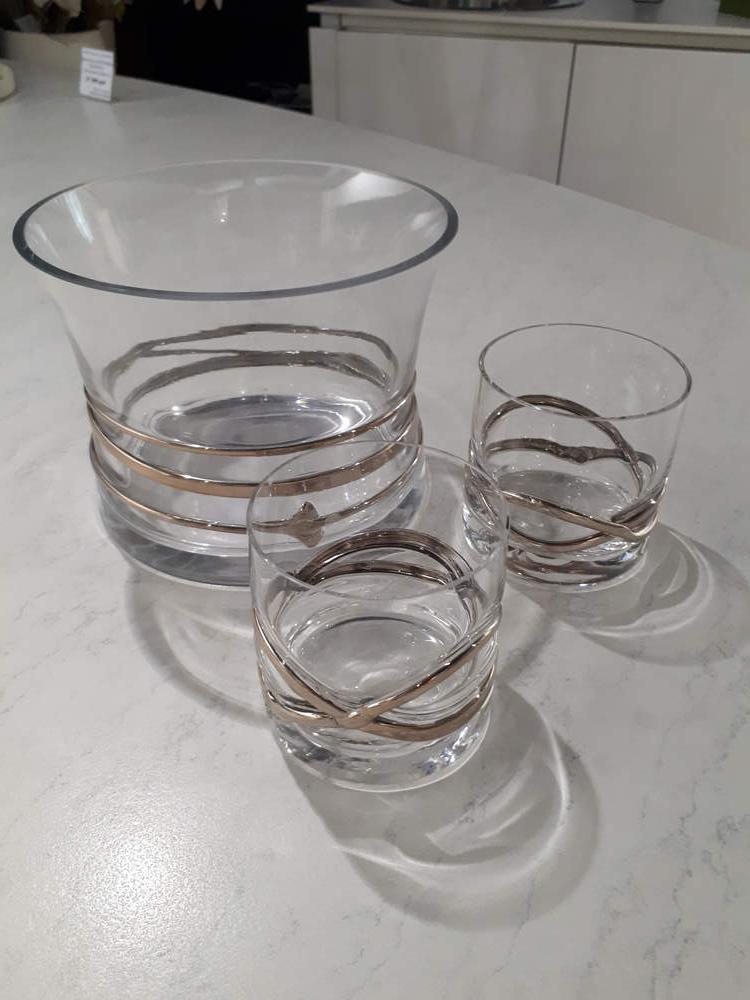 Набор стаканов для виски с ведерком для льда DORA PL